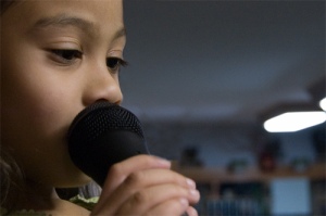 girl singing